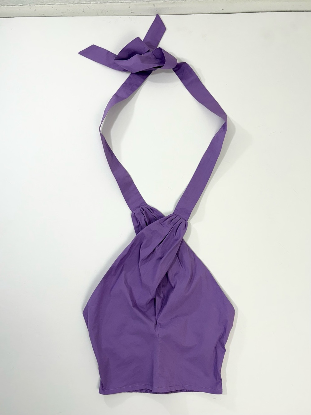 STAUD Kai Amethyst/Purple Crossover Tie Halter Top Sz XS - Picture 2 of 11